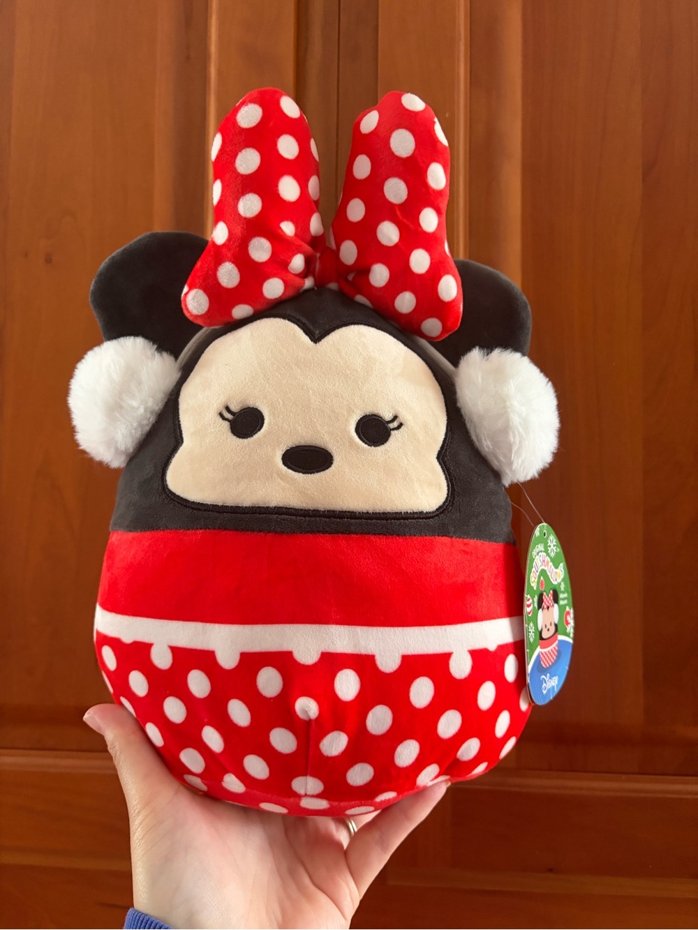 NWT Disney | Christmas Minnie Mouse Earmuffs | Squishmallow Plush
